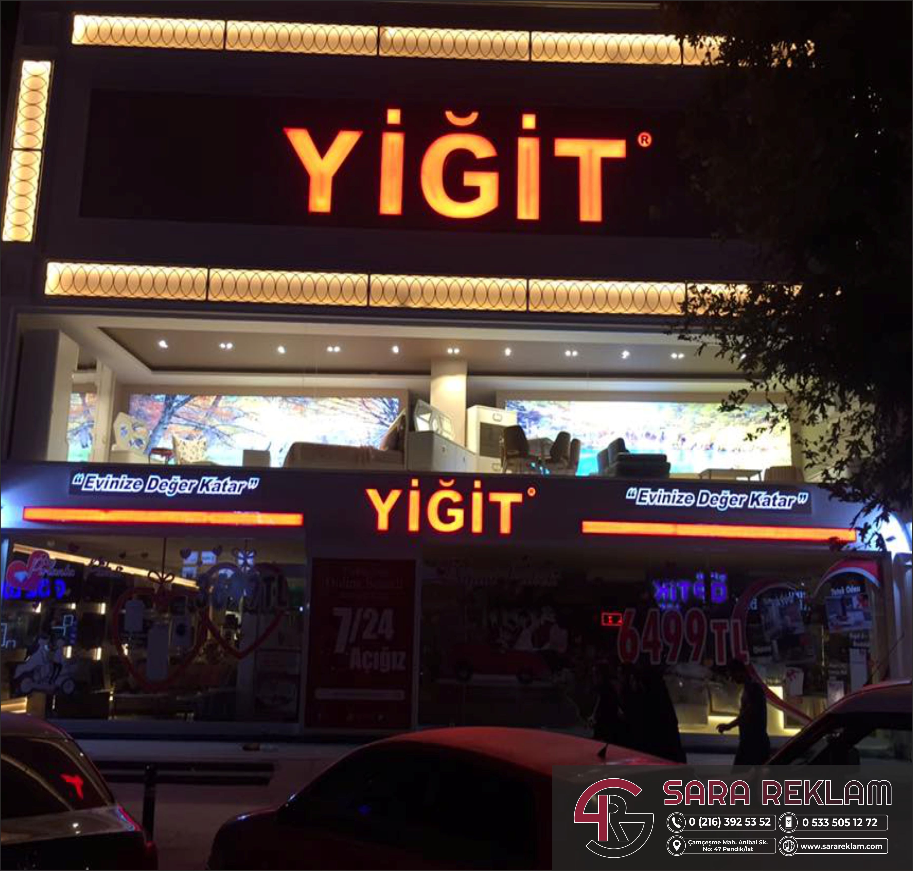  cephe ışıklı harf